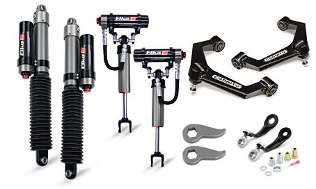 COGNITO 3" LEVELING KIT WITH ELKA 2.5 RESERVOIR SHOCKS - 2011-2019 - SILVERADO/SIERRA 2500/3500