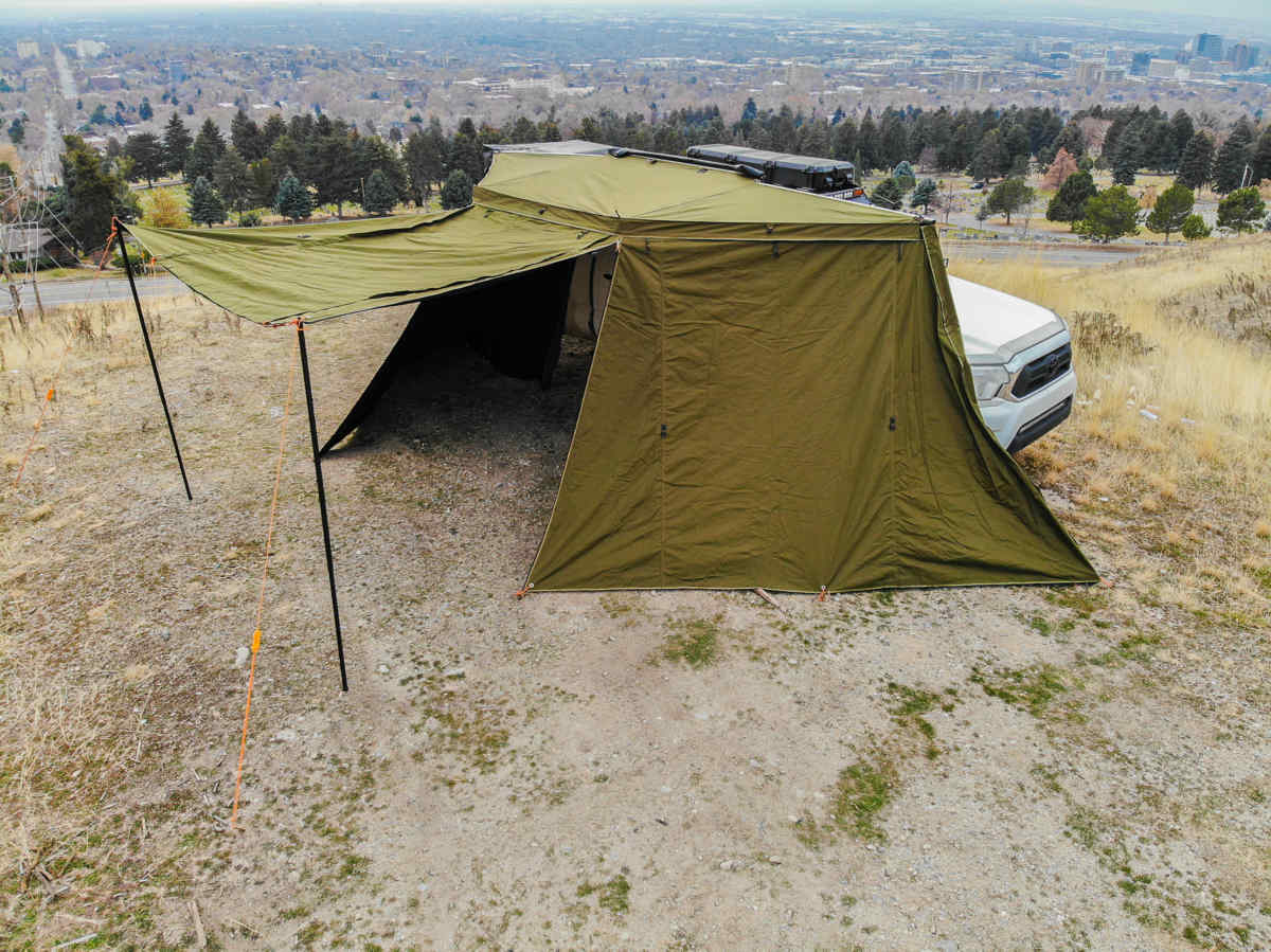 23ZERO 180° COMPACT PEREGRINE AWNING 2.0 WITH LIGHT SUPPRESSION TECHNOLOGY