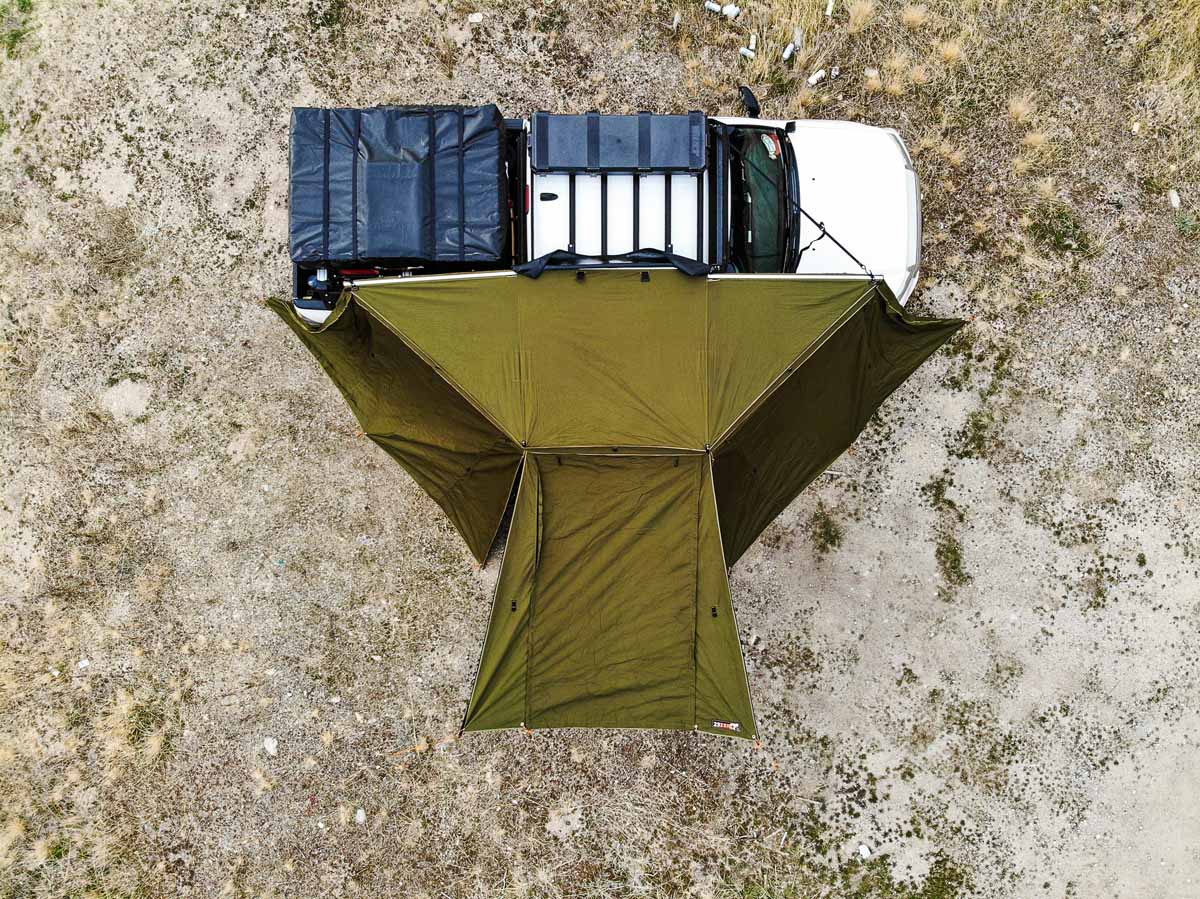 23ZERO 180° COMPACT PEREGRINE AWNING WALL WITH LIGHT SUPPRESSION TECHNOLOGY
