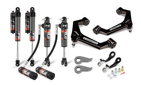 COGNITO 3" ELITE LEVELING KIT WITH FOX 2.5 ELITE PERFORMANCE SERIES SHOCKS - 2020-2024 - SILVERADO/SIERRA 2500/3500