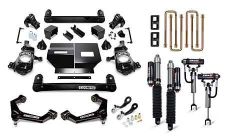 COGNITO 4" ELITE LIFT KIT WITH ELKA 2.5 RESERVOIR SHOCKS - 2020-2024 - SILVERADO/SIERRA 2500/3500