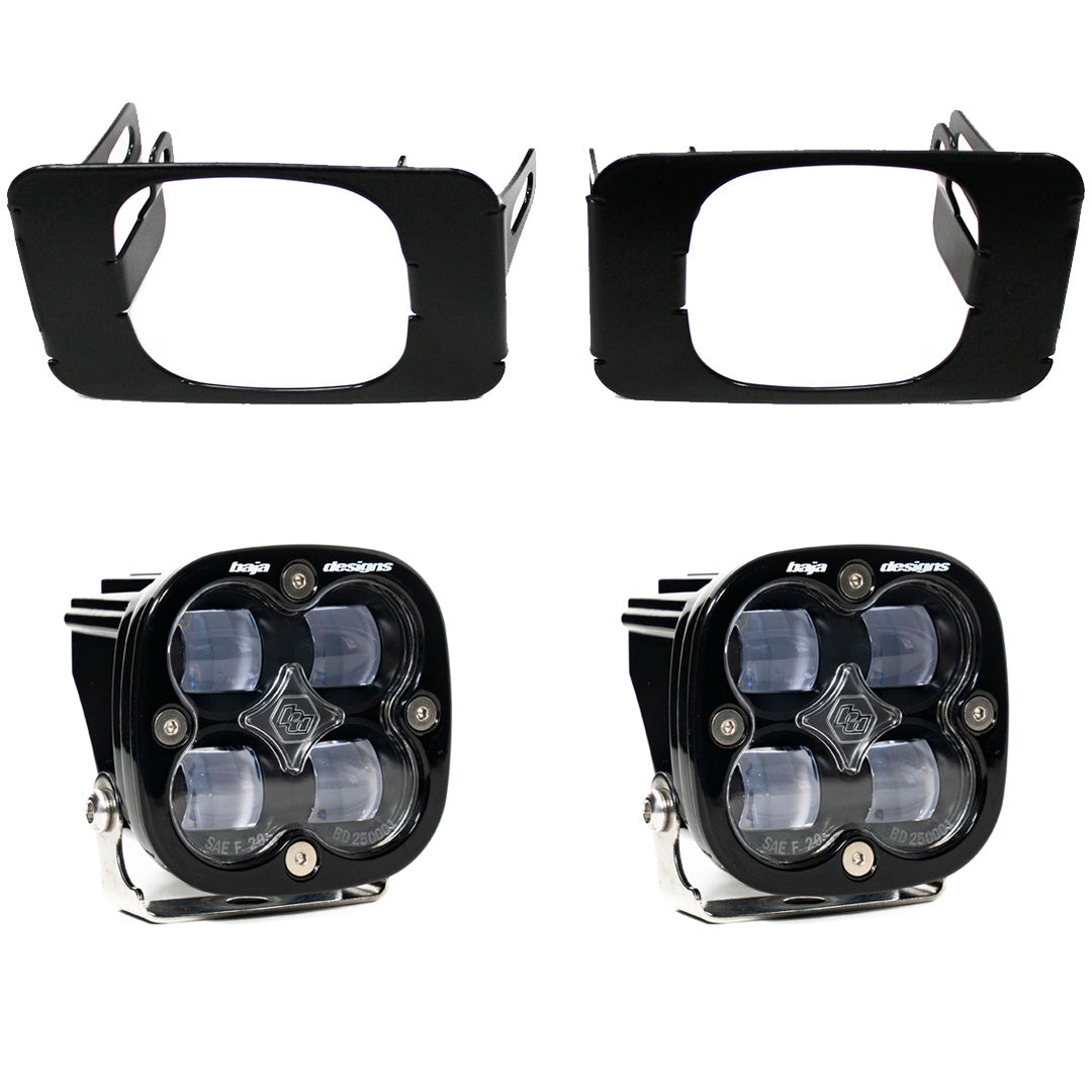 BAJA DESIGNS FORD SQUADRON SAE FOG POCKET LIGHT KIT– FORD 2017-22 F250/350 SUPER DUTY