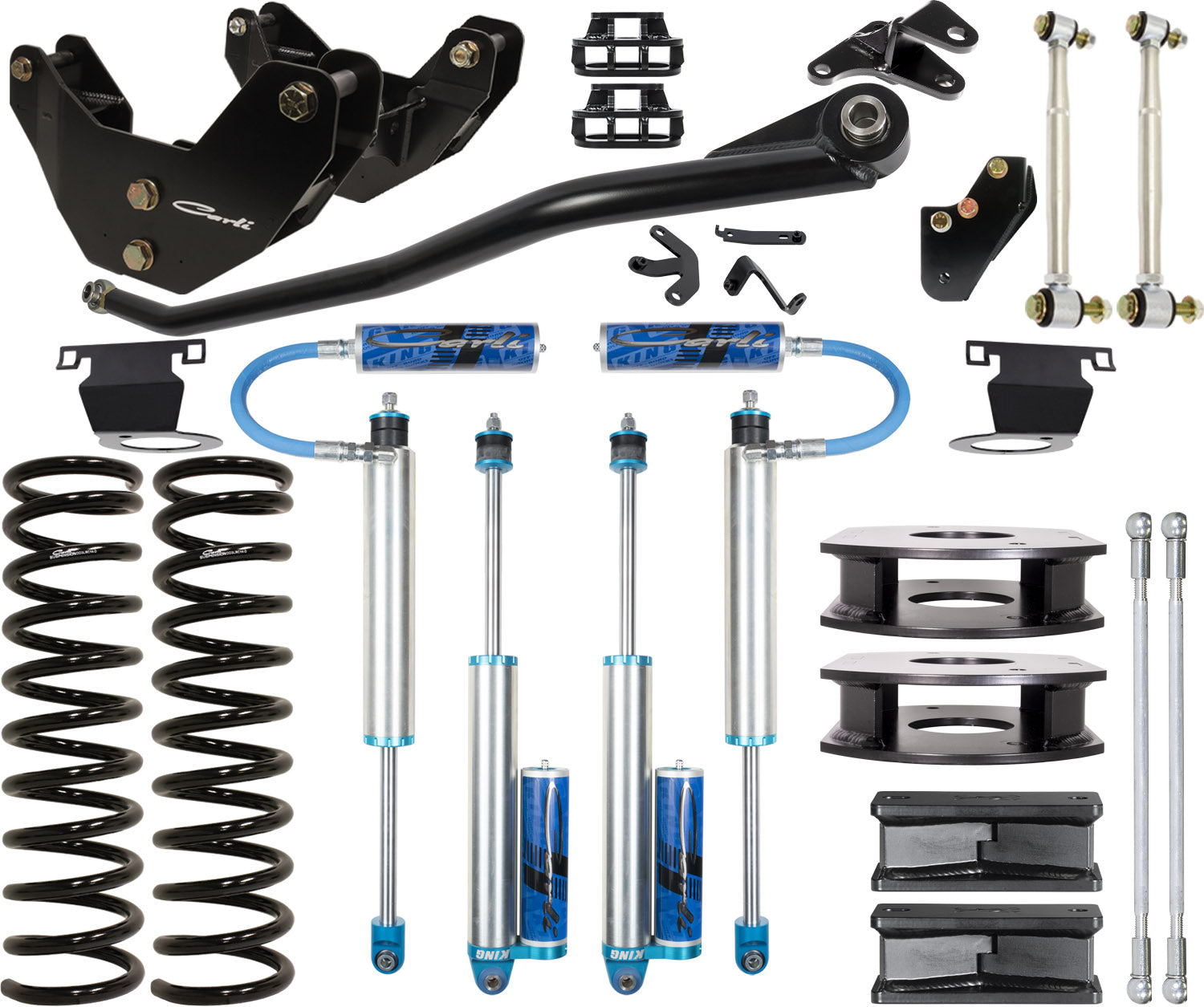 CARLI SUSPENSION 3.25" PINTOP AIRBAG SUSPENSION SYSTEM - DIESEL - 2014+ RAM 2500