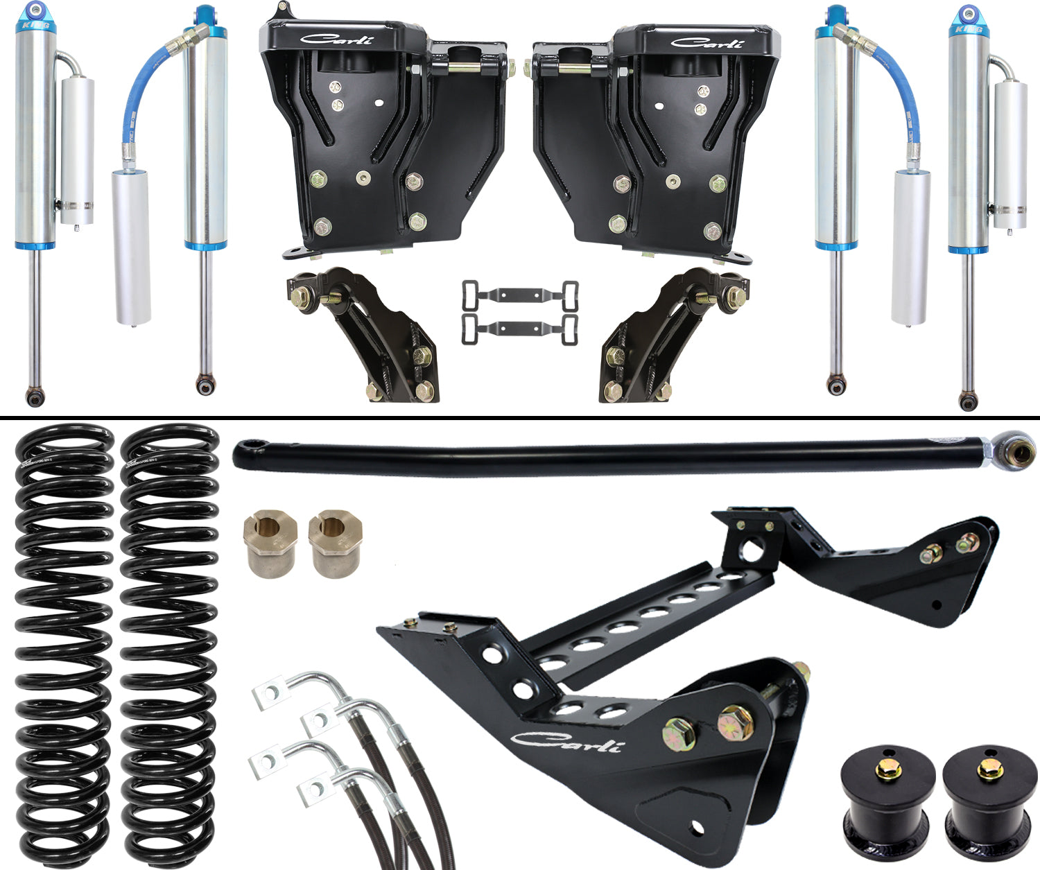 CARLI SUSPENSION 4.5" DOMINATOR SUSPENSION SYSTEM - DIESEL - 2011-2016 F250/F350