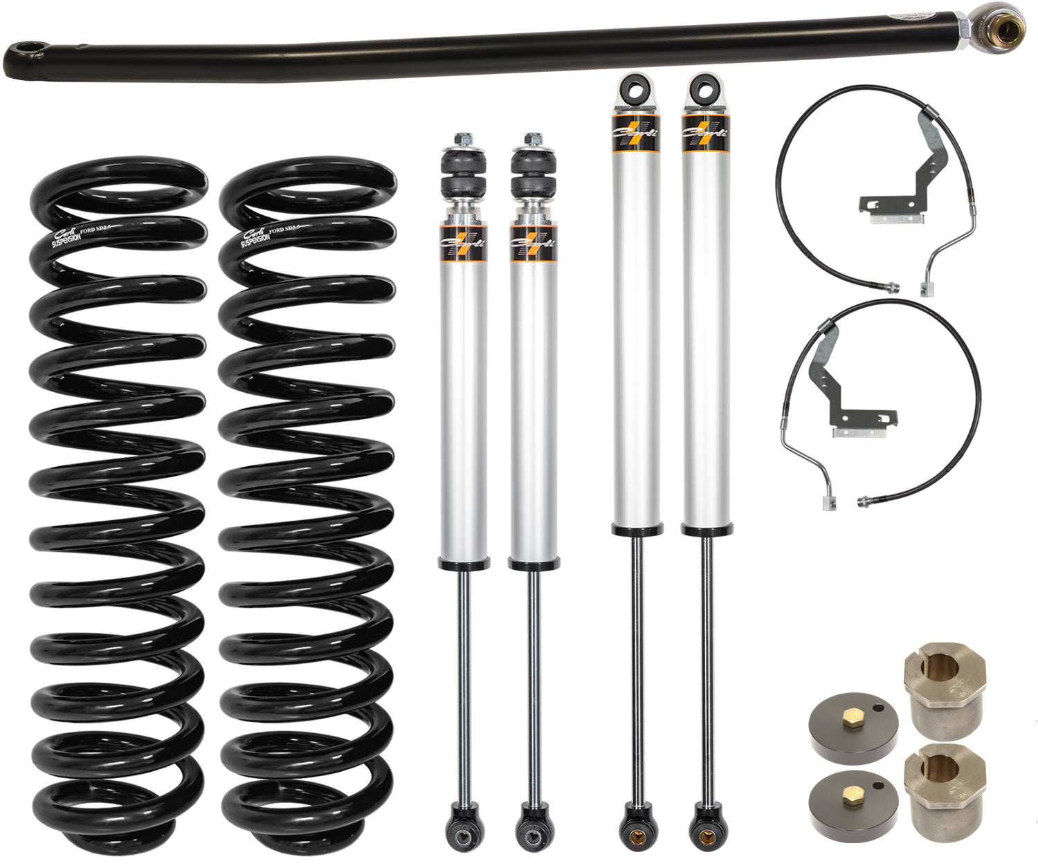 CARLI SUSPENSION 2.5" COMMUTER SUSPENSION SYSTEM - DIESEL - 2011-2016 F250/F350