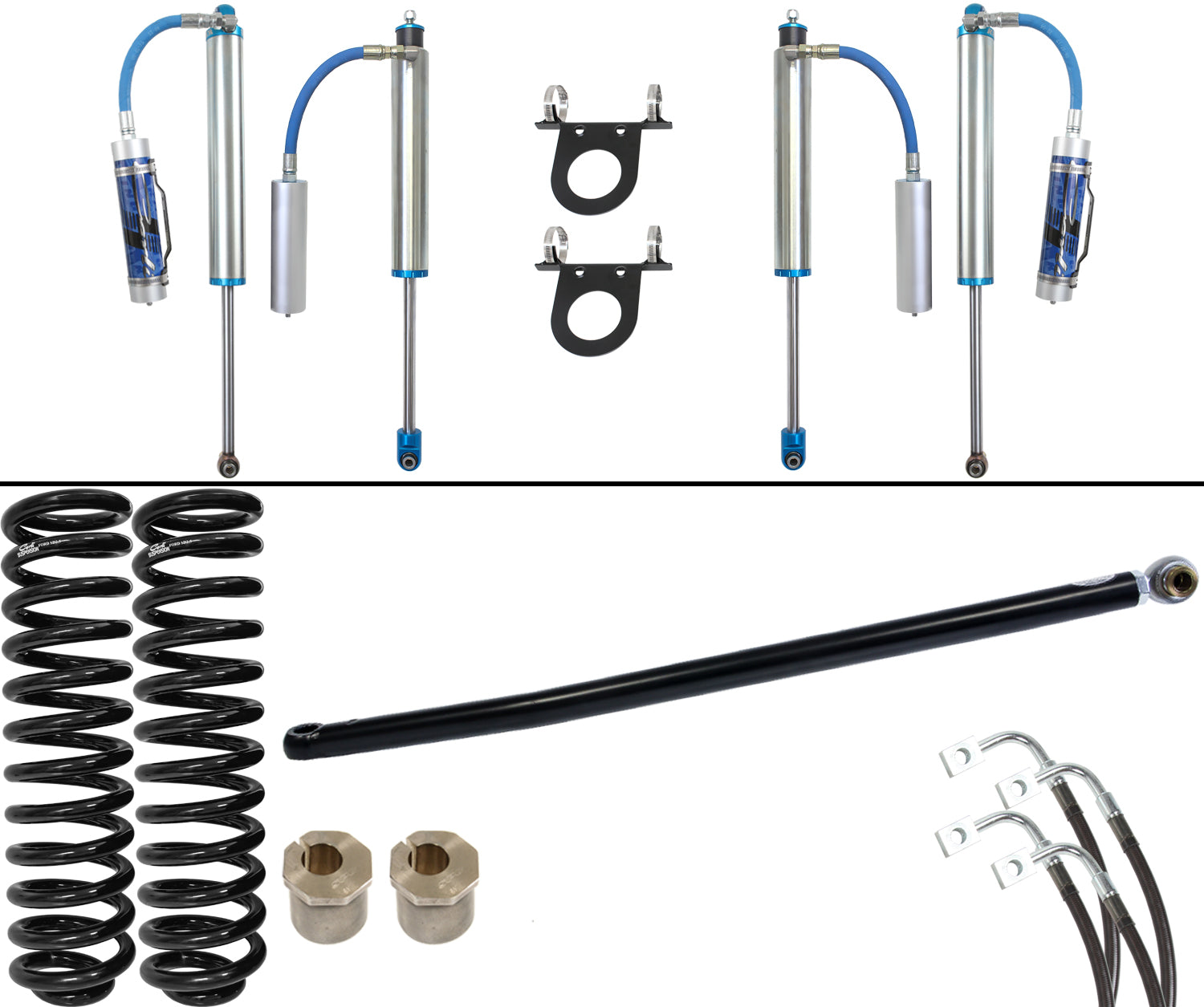 CARLI SUSPENSION 2.5" PINTOP SUSPENSION SYSTEM - DIESEL - 2011-2016 F250/F350