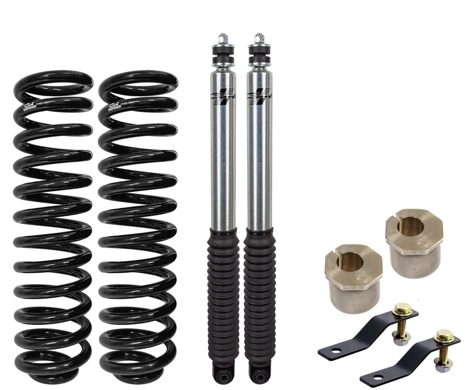 CARLI SUSPENSION 2.5" LEVELING SUSPENSION SYSTEM - GAS - 2011-2016 F250/F350