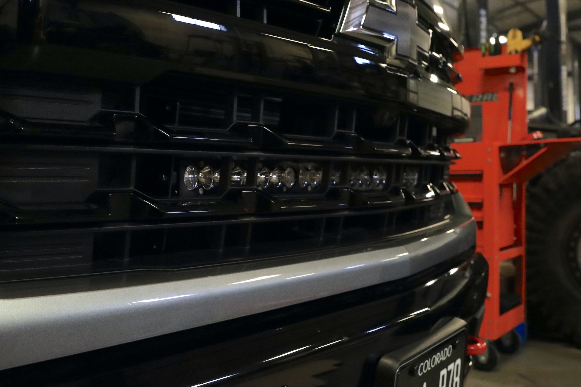 30" HIDDEN LIGHT BAR FOR CHEVY 1500 2020 2021 2022 2023 2024 2025