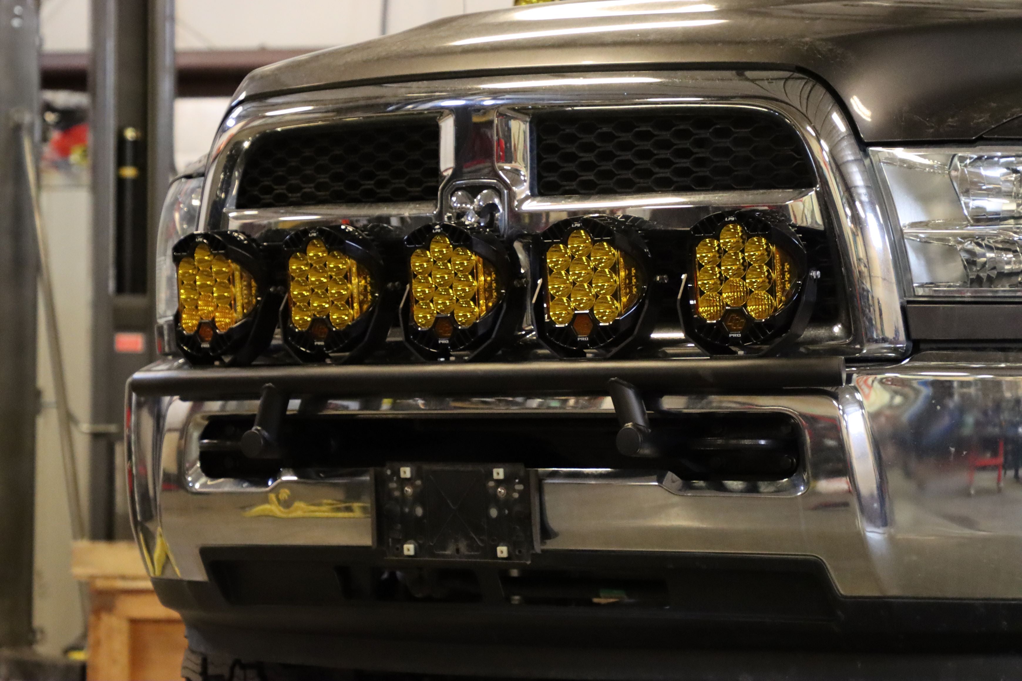 GODZ MFG RAM HD FRONT BUMPER LIGHT BAR MOUNT (2010-2018 RAM 2500+)