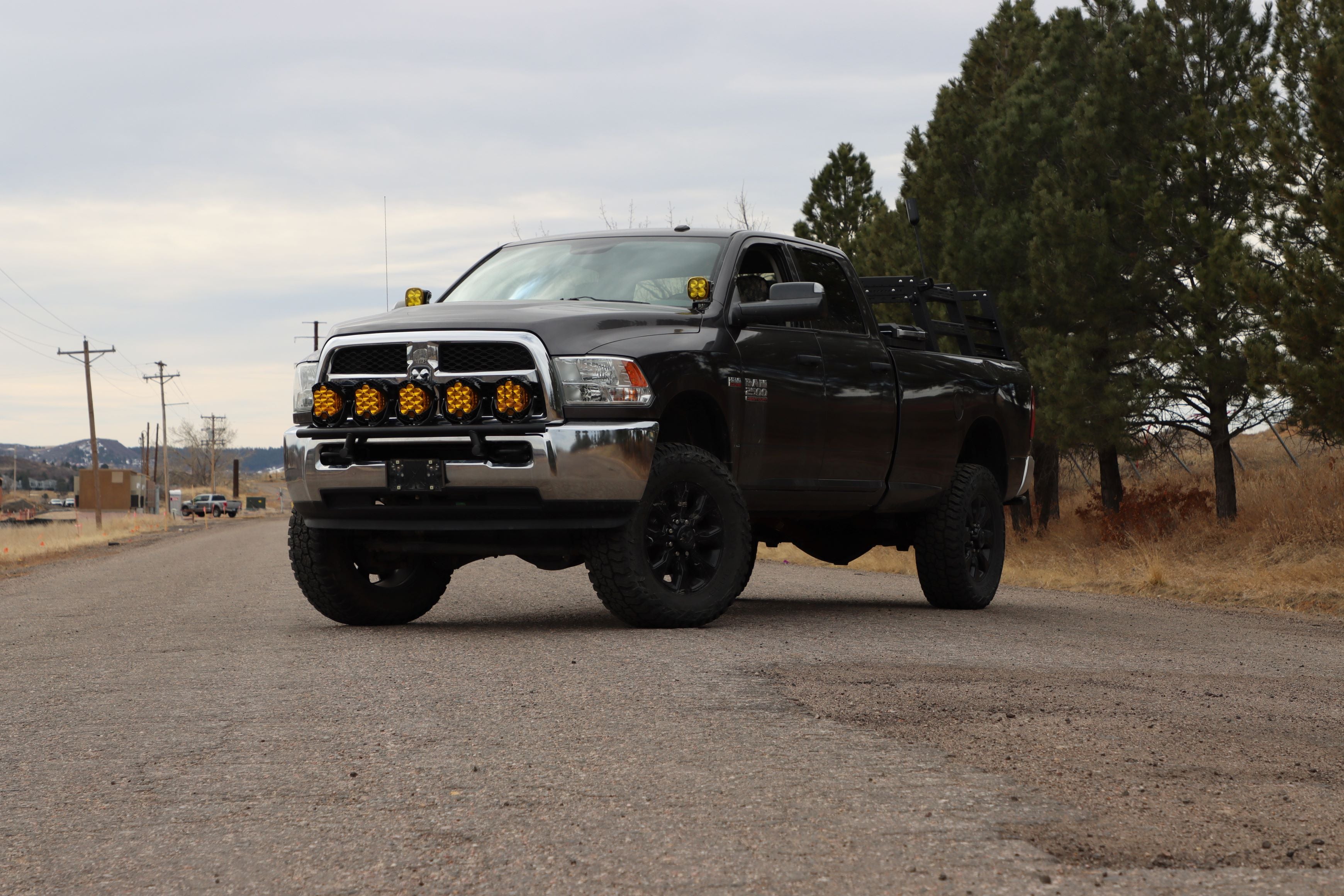 GODZ MFG RAM HD FRONT BUMPER LIGHT BAR MOUNT (2010-2018 RAM 2500+)