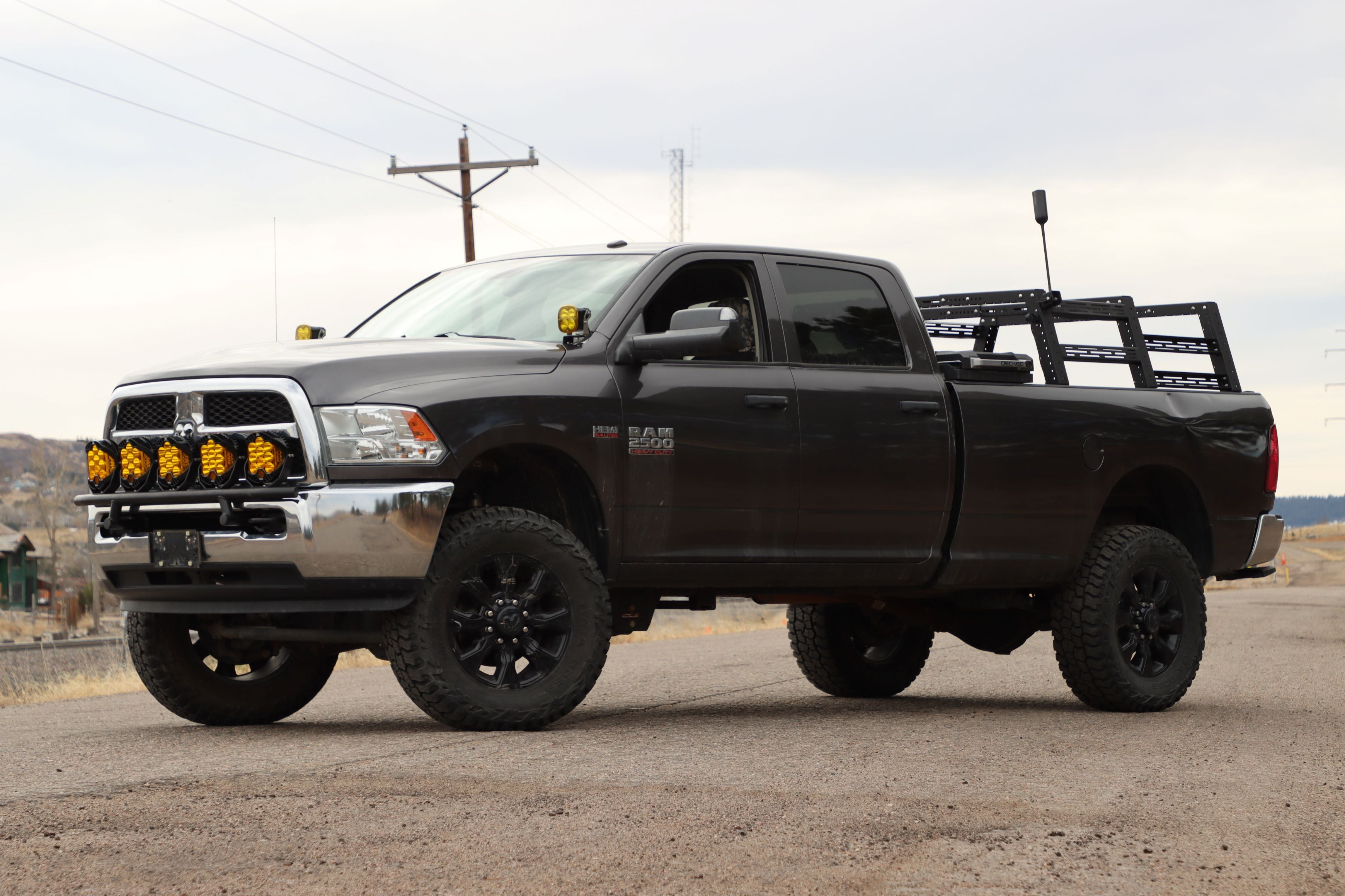 GODZ MFG RAM HD FRONT BUMPER LIGHT BAR MOUNT (2010-2018 RAM 2500+)