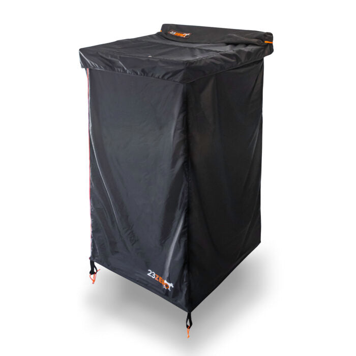 23ZERO KESTREL VEHICLE SHOWER ENCLOSURE IN FULL-PRIVACY BLACK
