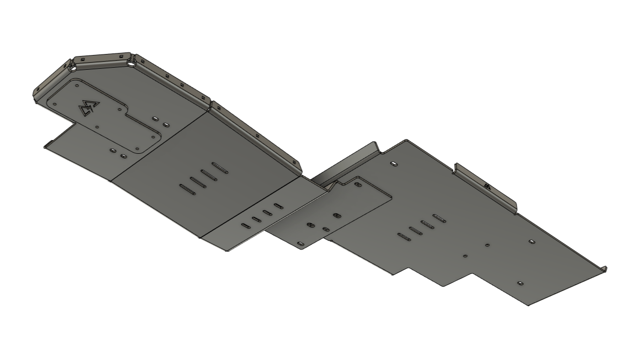 Oil Pan, Transmission, Transfer Case and DEF Tank skid for 2014+ RAM 2500 and RAM 3500 trucks