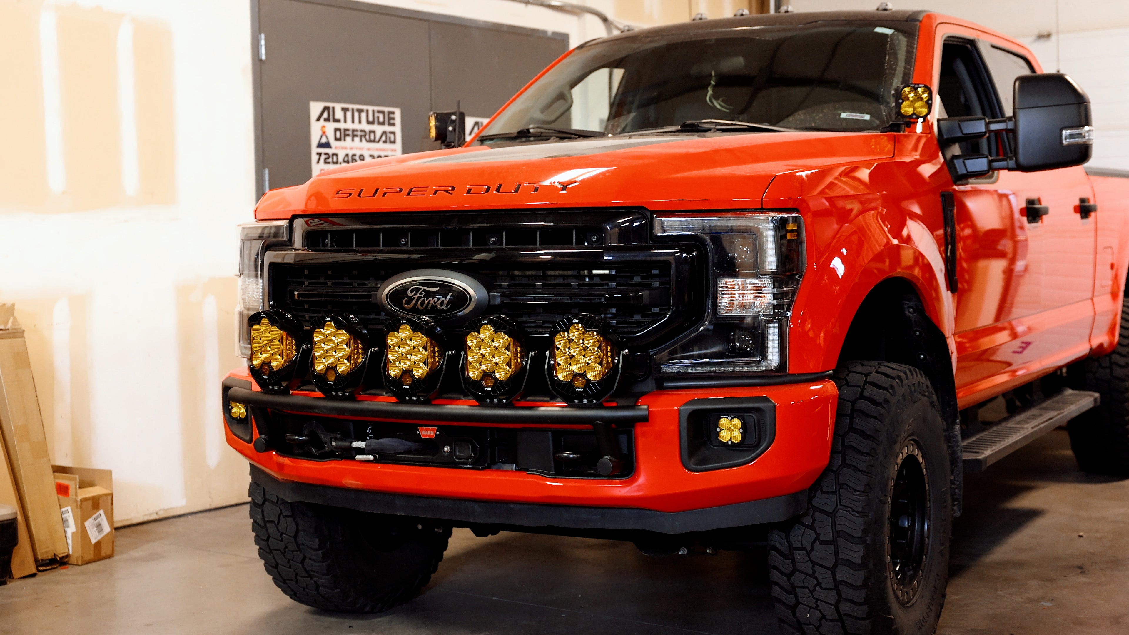 USA MADE - Front Bumper Light mount for 2017+ Ford Super Duty F250 - F550