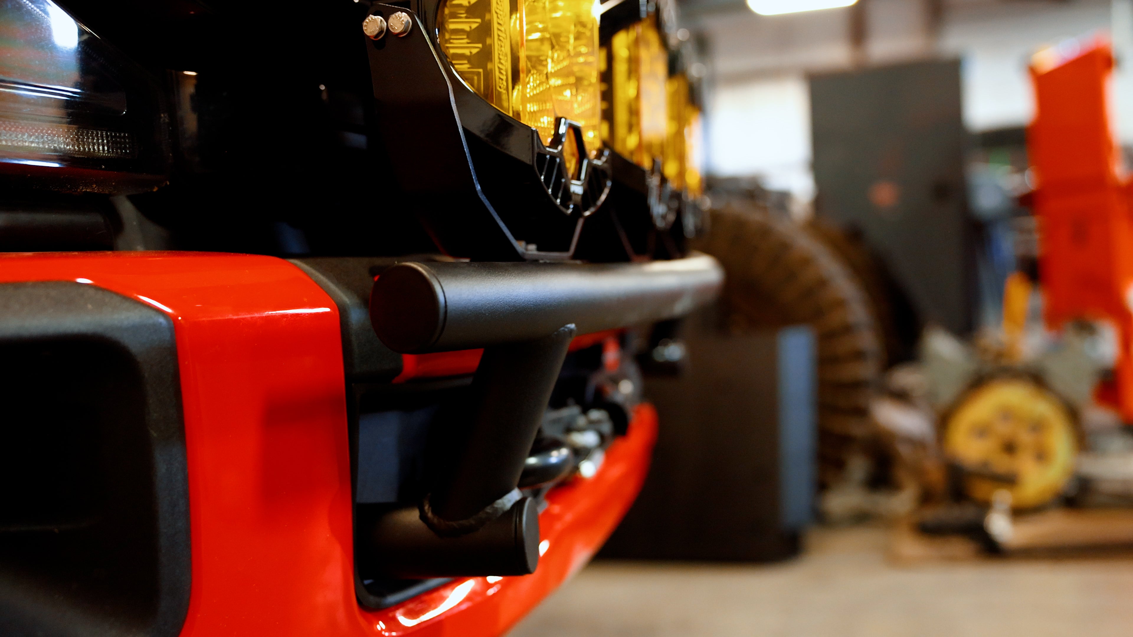 Low Profile front bumper light mount for Ford Super Duty trucks - GODZ MFG