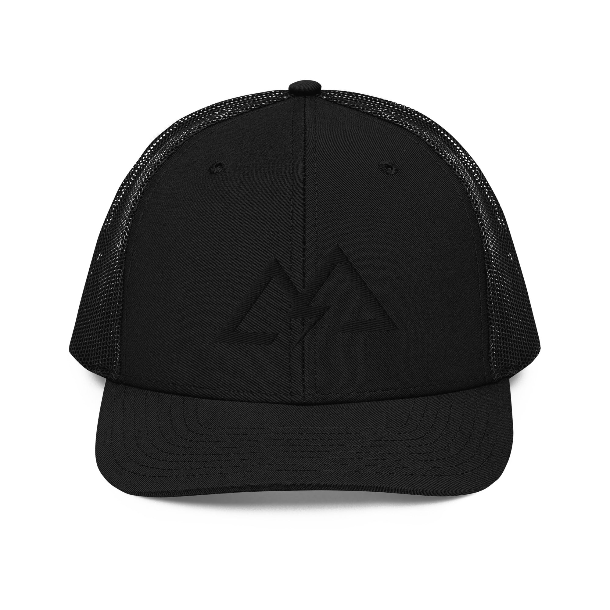 GODZ MFG BLACK LOGO RICHARDSON 112 TRUCKER CAP