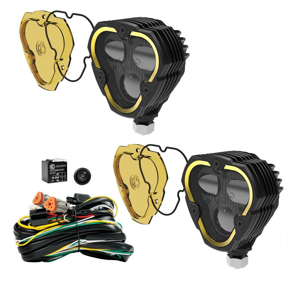 KC HiLites FLEX ERA® 3 Dual Mode SAE Fog Lights - 2-Light Master Kit