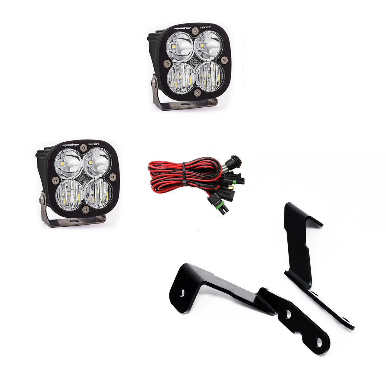BAJA DESIGNS CHEVY/GMC SQUADRON SPORT A-PILLAR LIGHT KIT – 2007-13 CHEVY/GMC 1500/2500HD/3500HD