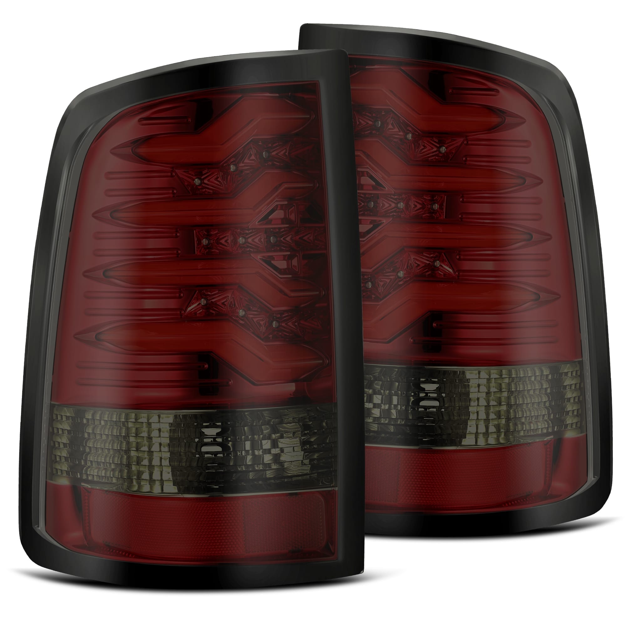 ALPHAREX PRO SERIES LED TAILLIGHTS RED SMOKE RAM 1500 2009-18