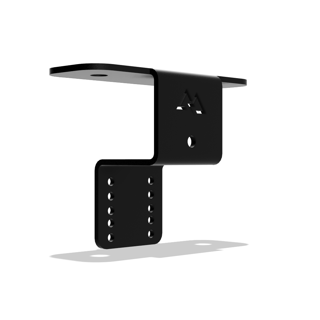 chase light antenna bracket for use with or without tonneau cover