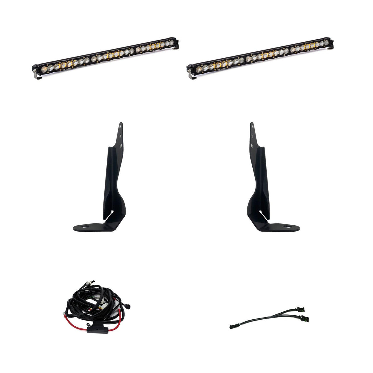 BAJA DESIGNS GMC S8 DUAL 30" GRILL LIGHT BAR KIT – 2020-24 GMC 2500HD/3500HD