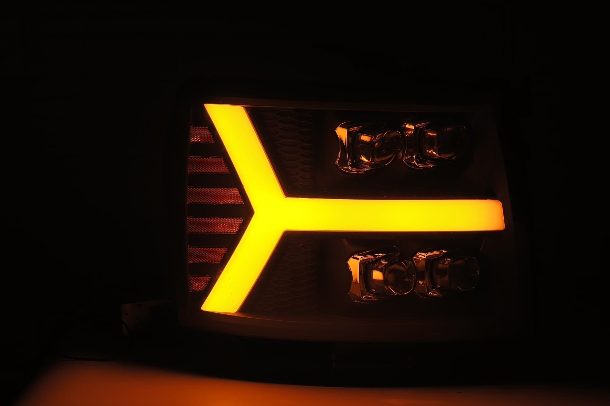 ALPHAREX NOVA-Series LED Projector Headlights Jet-Black CHEVY 2007-2014 2500/3500