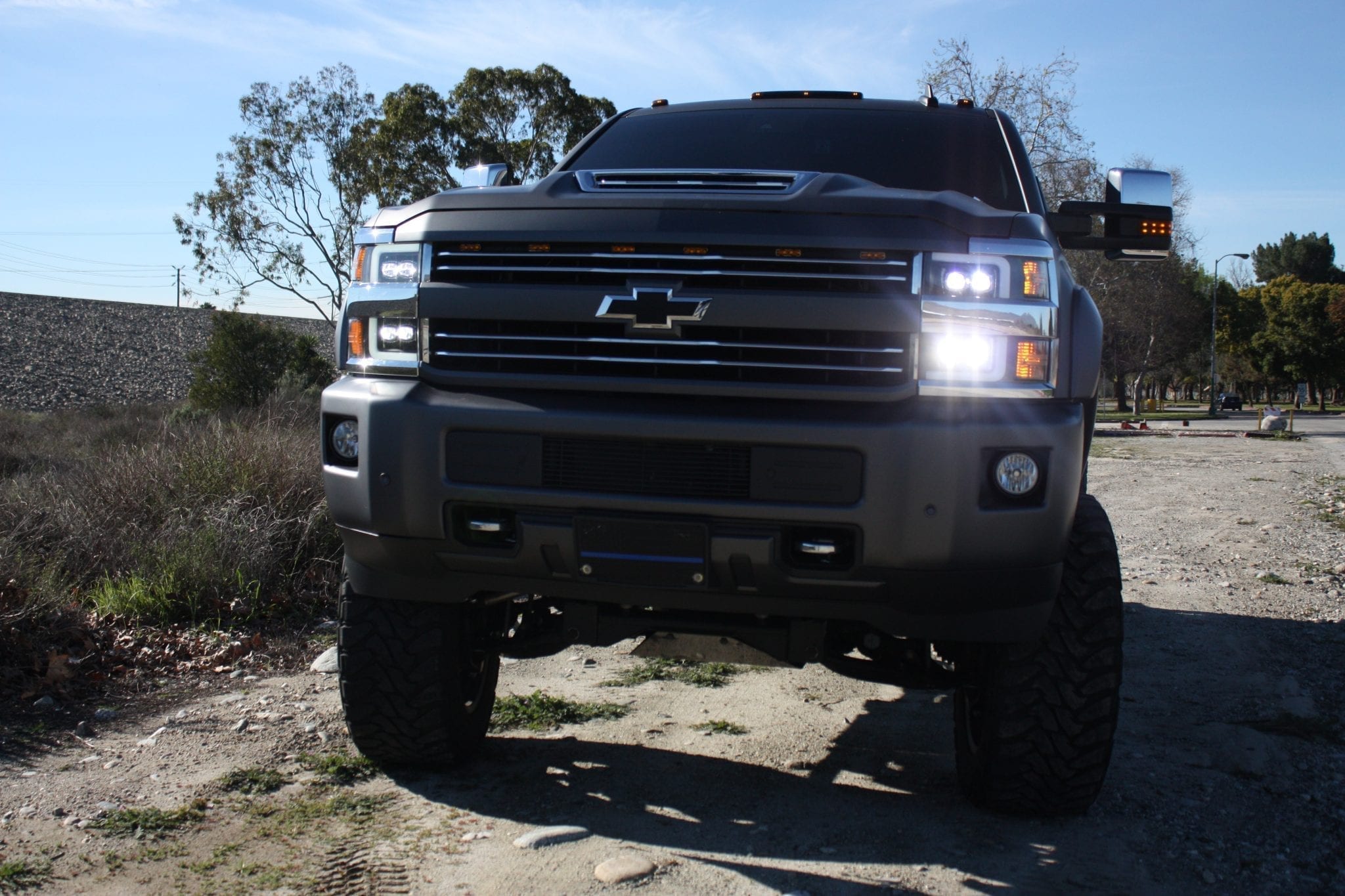 ALPHAREX NOVA-Series LED Projector Headlights Jet-Black CHEVY 2015-2019 2500/3500