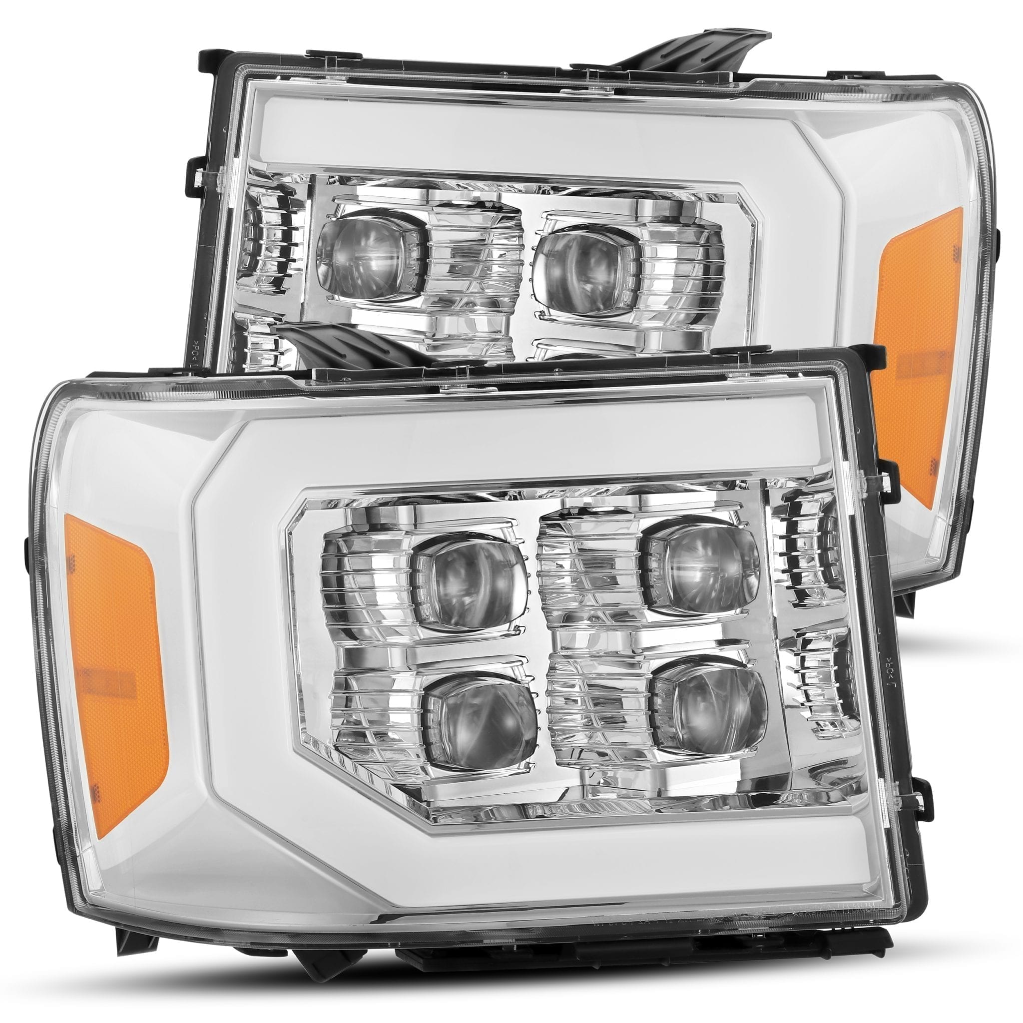 ALPHAREX NOVA-Series LED Projector Headlights Chrome GMC 2007-2014 2500/3500