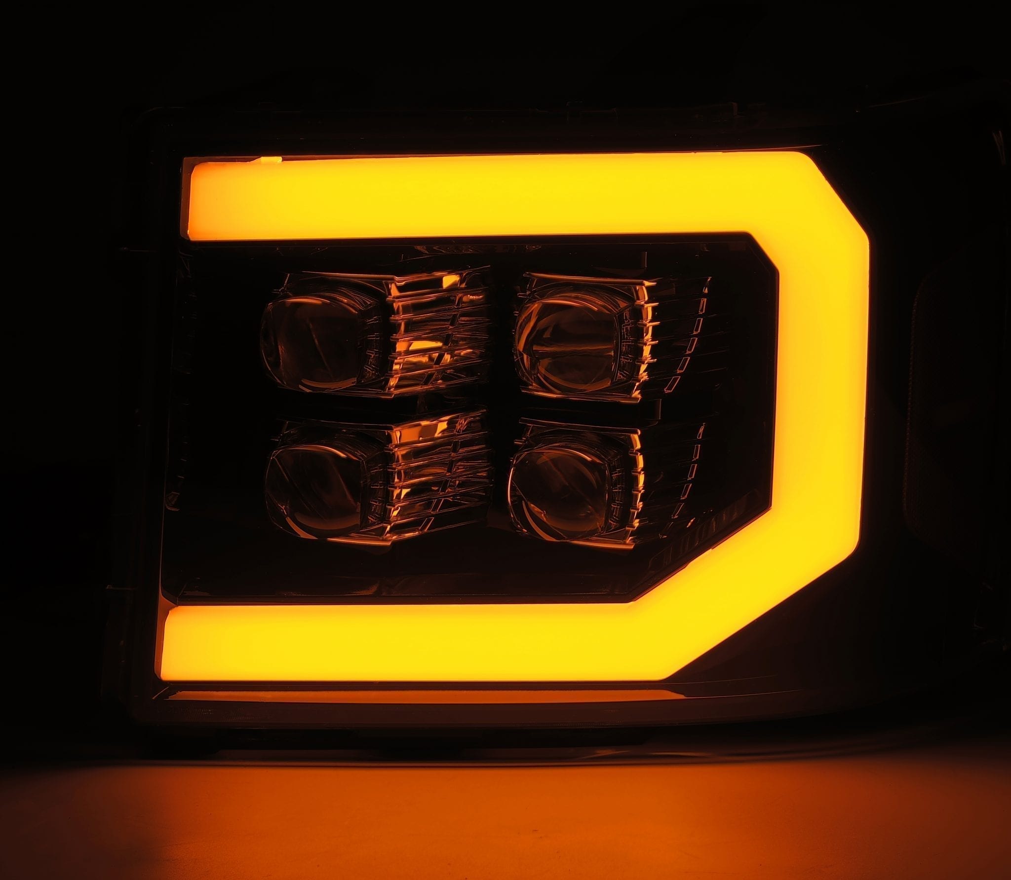 ALPHAREX NOVA-Series LED Projector Headlights Jet-Black GMC 2007-2014 2500/3500