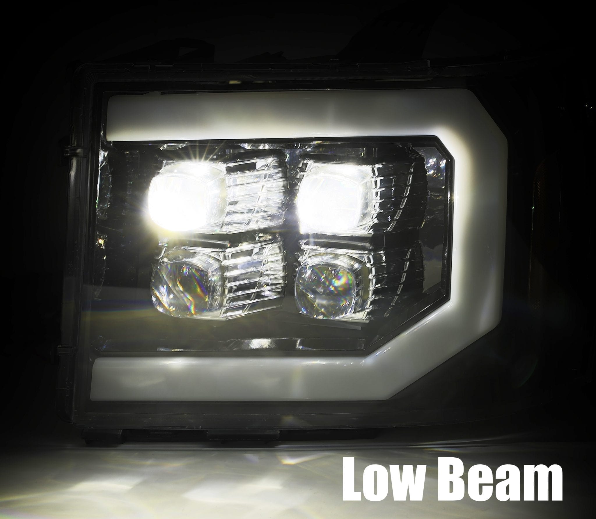 ALPHAREX NOVA-Series LED Projector Headlights Jet-Black GMC 2007-2014 2500/3500