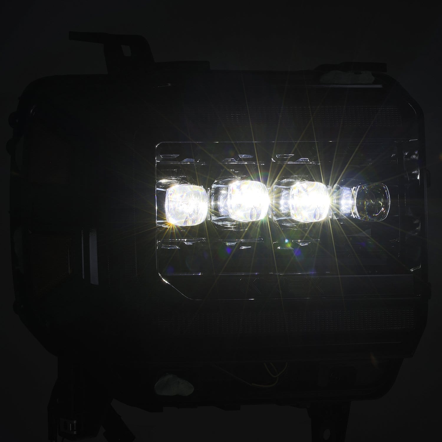 ALPHAREX NOVA-Series LED Projector Headlights Alpha-Black GMC 2015-2019 2500/3500