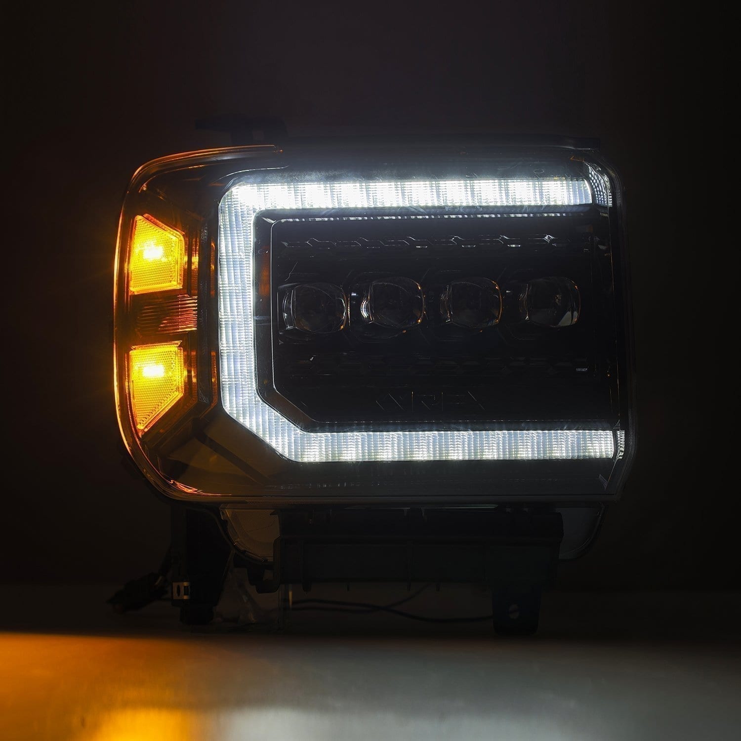 ALPHAREX NOVA-Series LED Projector Headlights Alpha-Black GMC 2015-2019 2500/3500