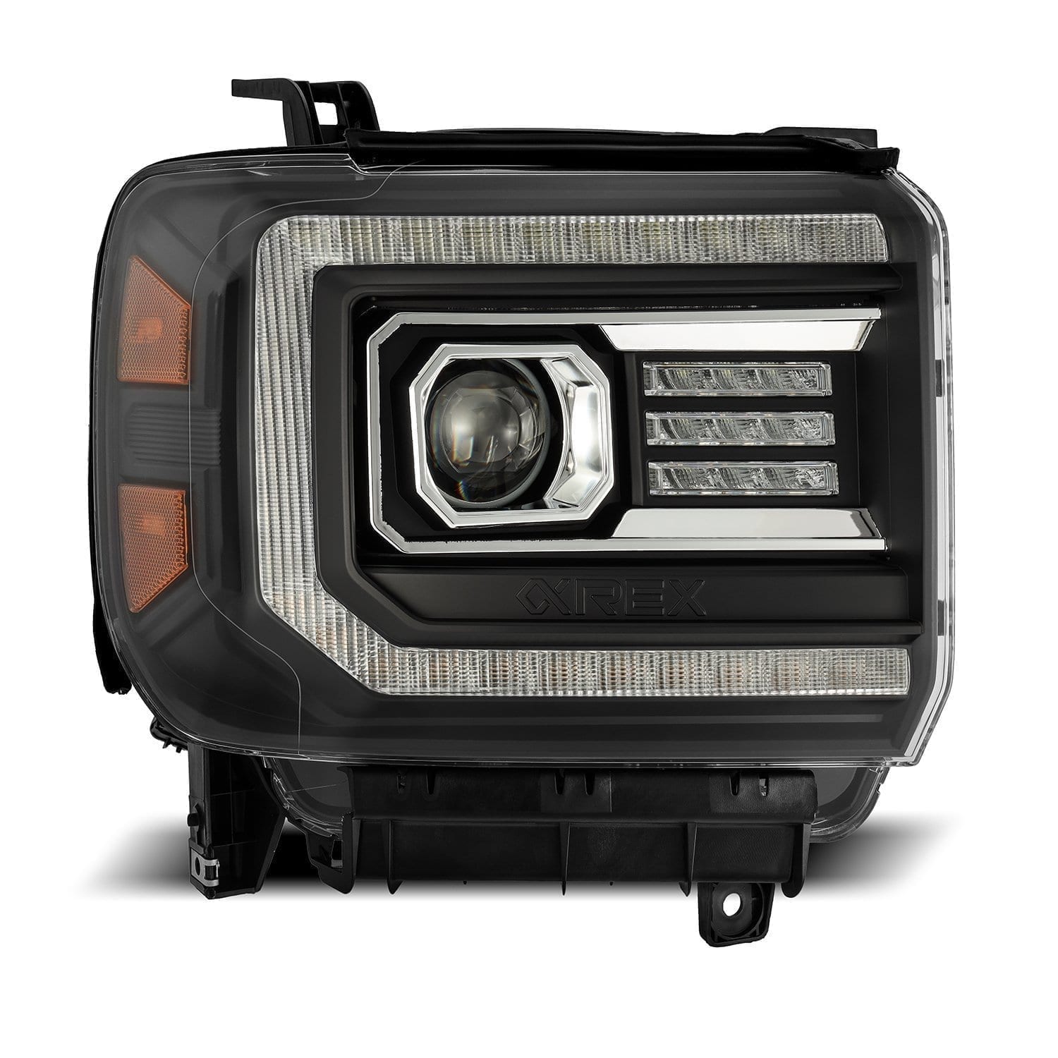 ALPHAREX PRO-Series Projector Headlights Black GMC 2015-2019 2500/3500