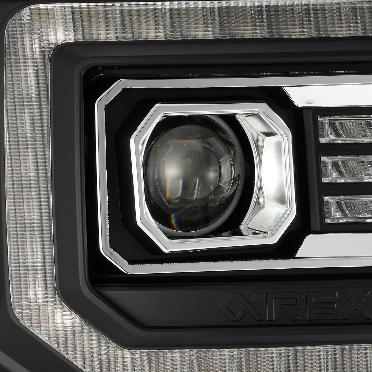 ALPHAREX PRO-Series Projector Headlights Black GMC 2015-2019 2500/3500