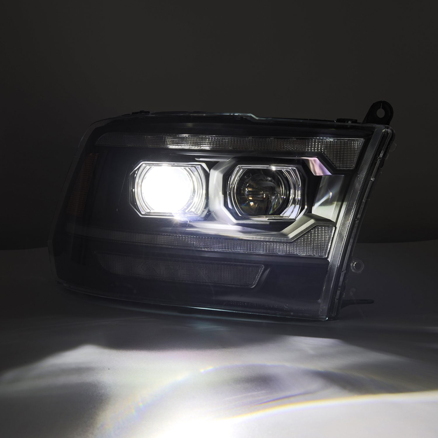 ALPHAREX LUXX LED Projector Headlights Alpha-Black RAM 2010-18 2500/3500