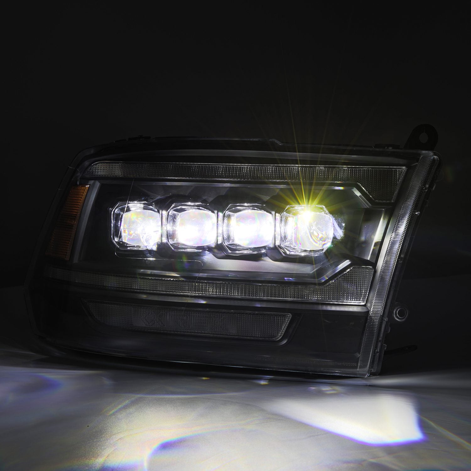 ALPHAREX NOVA LED Projector Headlights Black RAM 2010-18 2500/3500