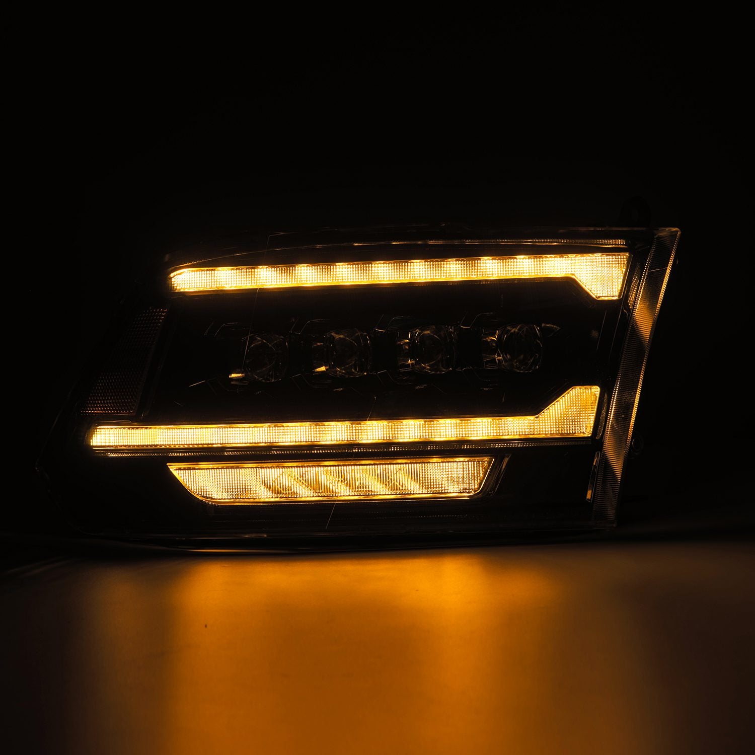 ALPHAREX NOVA LED Projector Headlights Alpha-Black RAM 2010-18 2500/3500
