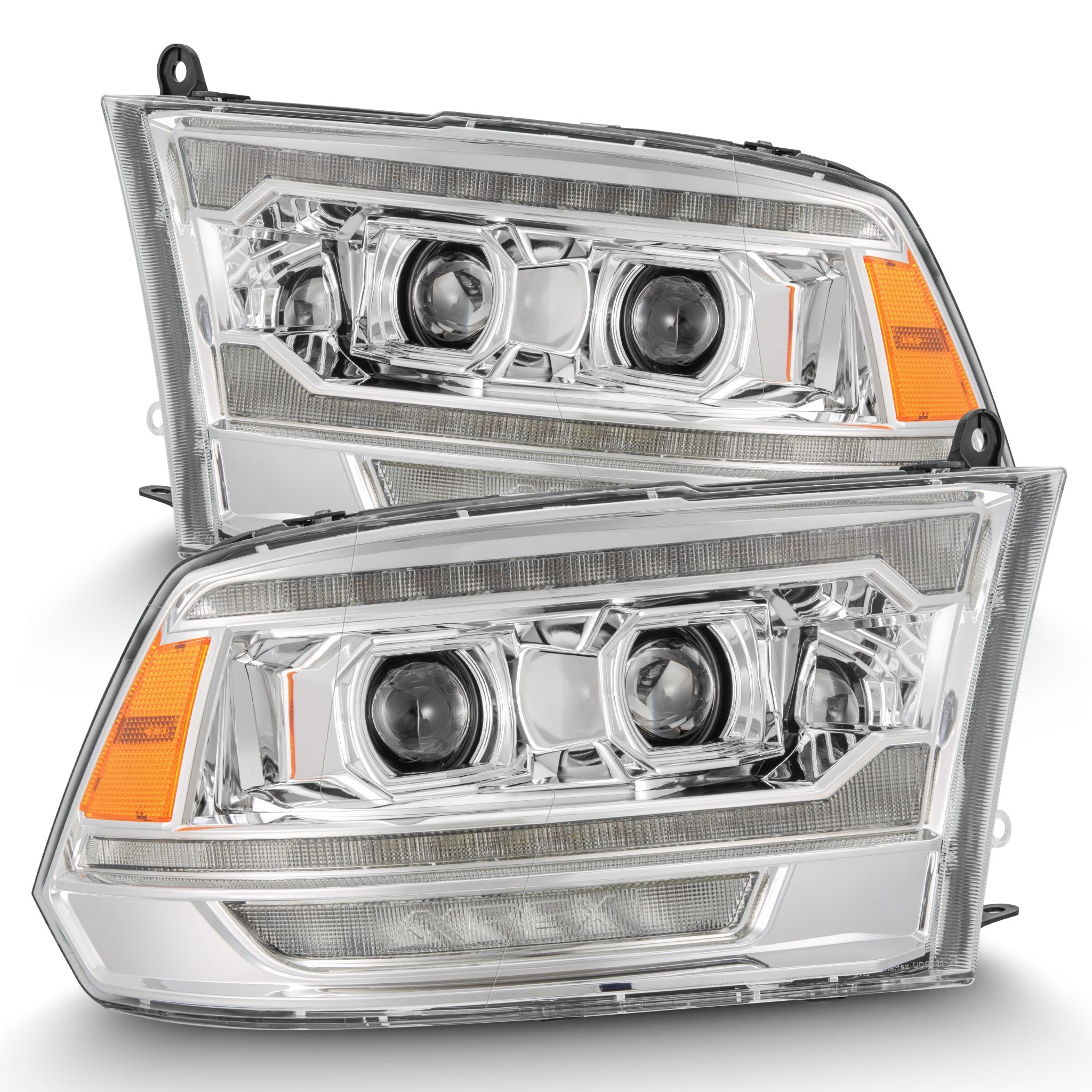 ALPHAREX PRO Projector Headlights Chrome RAM 2010-18 2500/3500