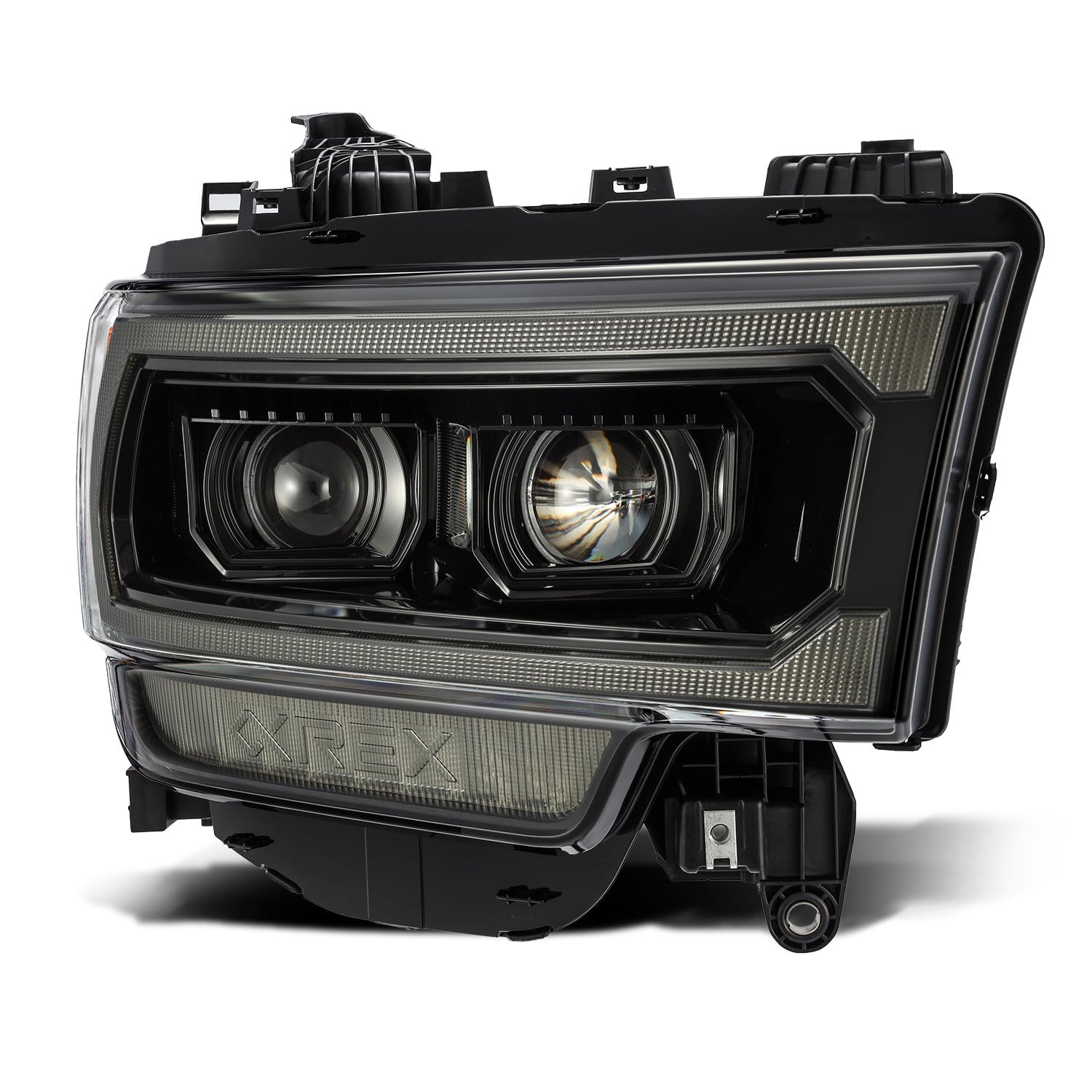 ALPHAREX LUXX LED Projector Headlights Alpha-Black RAM 2019-22 2500/3500