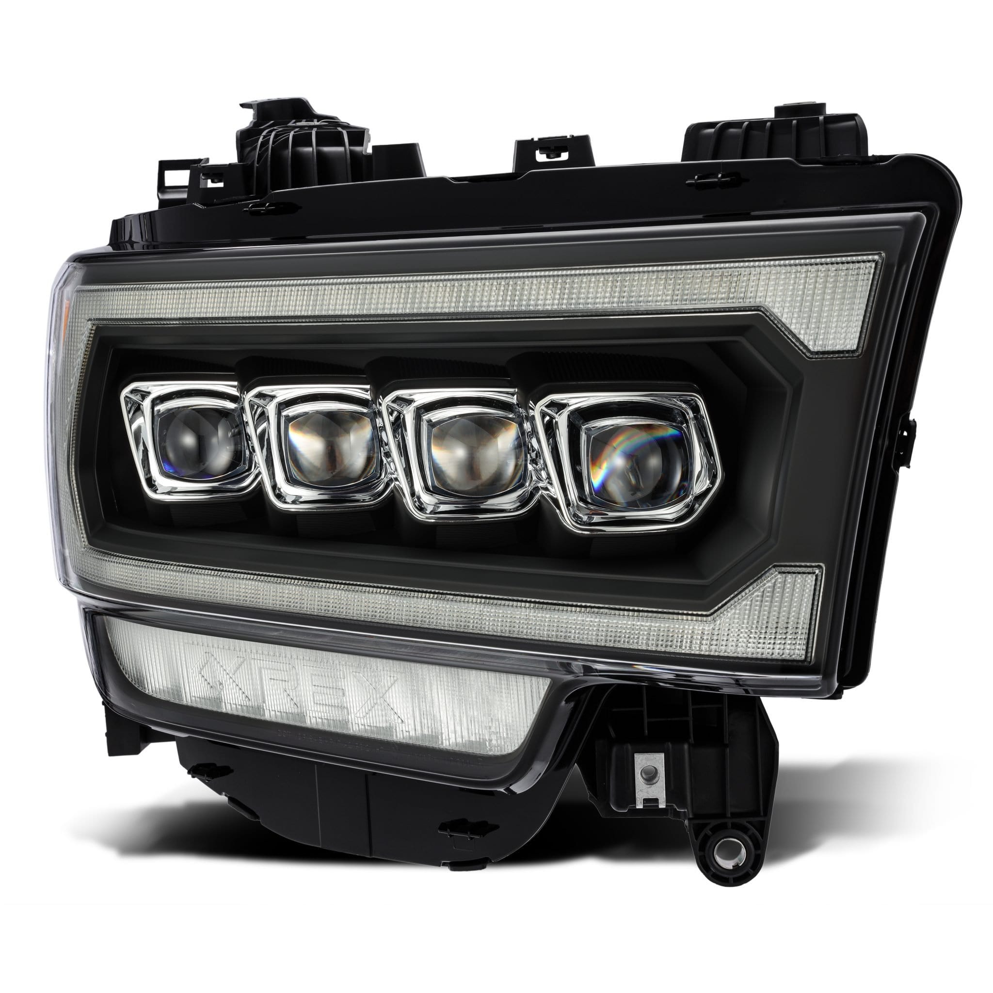 ALPHAREX NOVA LED Projector Headlights Black RAM 2019-22 2500/3500