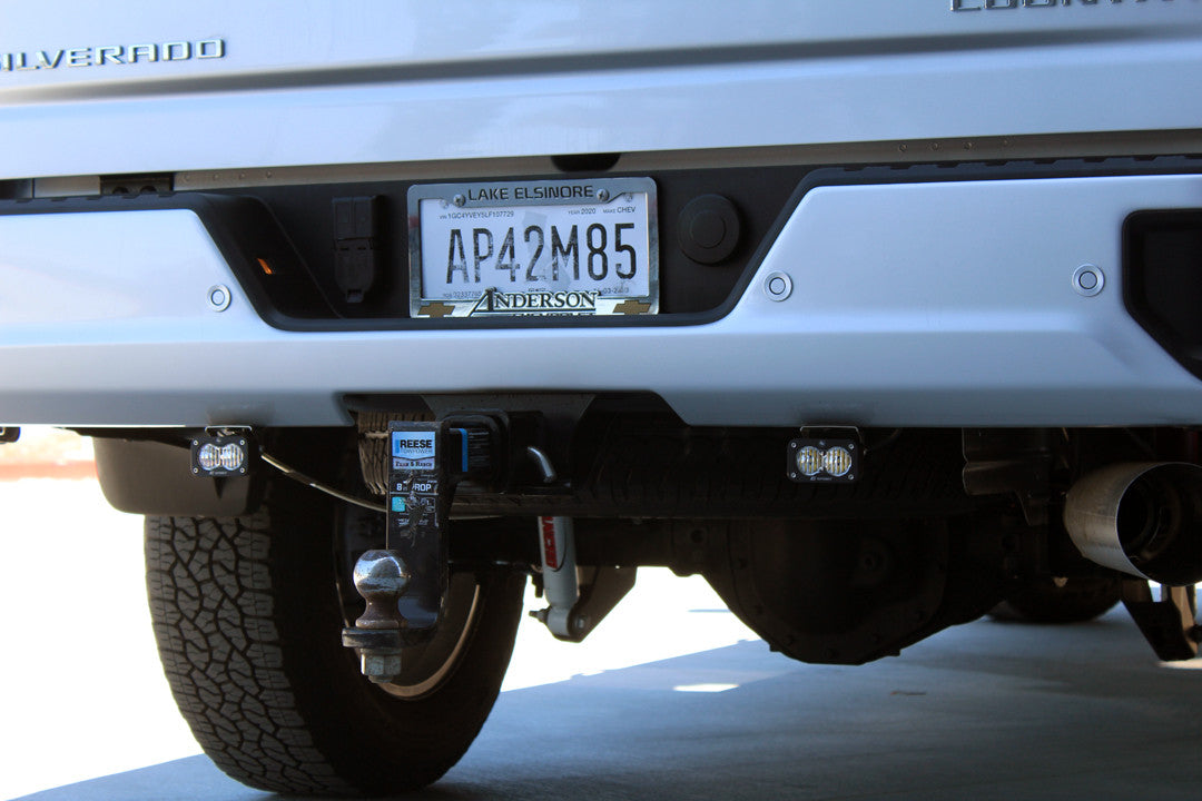 BAJA DESIGNS CHEVY S2 SPORT DUAL REVERSE LIGHT KIT – 2020-24 CHEVY 2500HD/3500HD