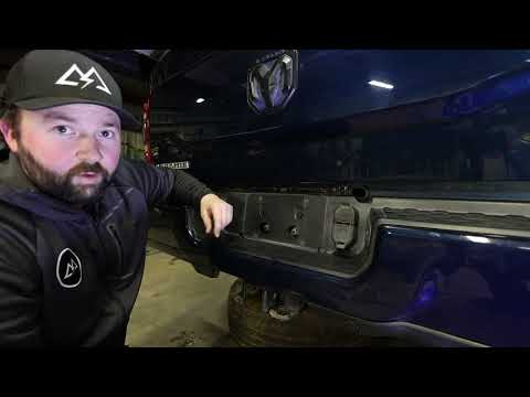 tailgate lamp bar installation video for RAM pickup trucks