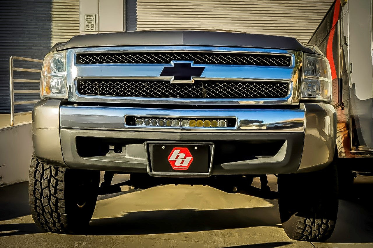 BAJA DESIGNS CHEVY/GMC ONX6+ 20" BUMPER LIGHT BAR KIT – 2007-13 CHEVY/GMC 1500/2500HD/3500HD