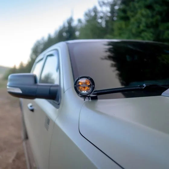 RIGID A-Pillar 4 INCH 360-Series LED Light Kit 2019+ RAM 1500/TRX
