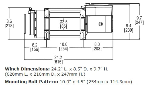 WARN 16.5TI-S HEAVYWEIGHT WINCH