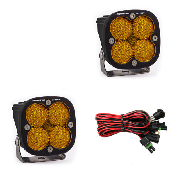 BAJA DESIGNS SQUADRON SPORT BLACK LED AUXILIARY LIGHT POD - UNIVERSAL