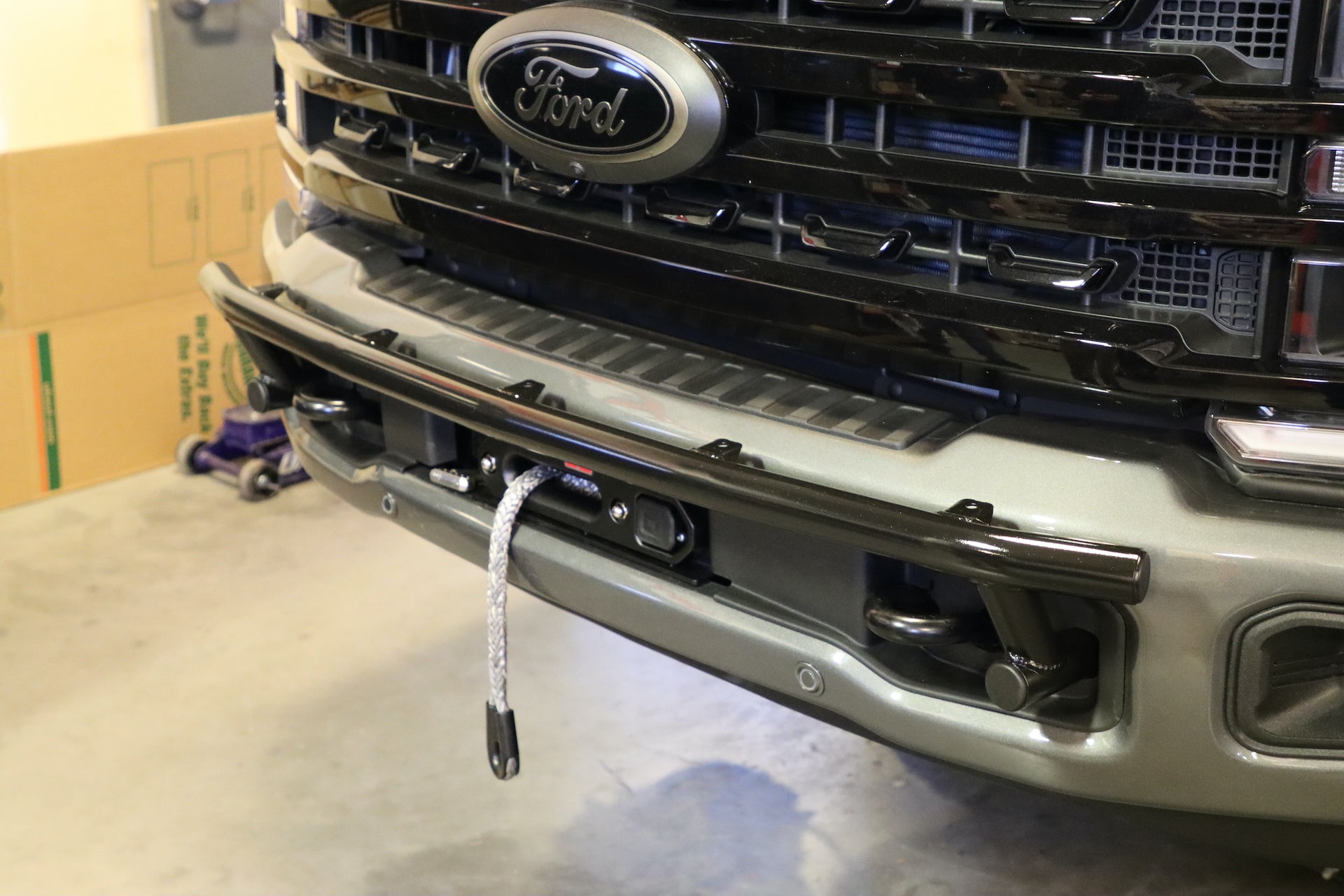 Front Bumper Light Bar Mount for Ford Super Duty from GODZ MFG