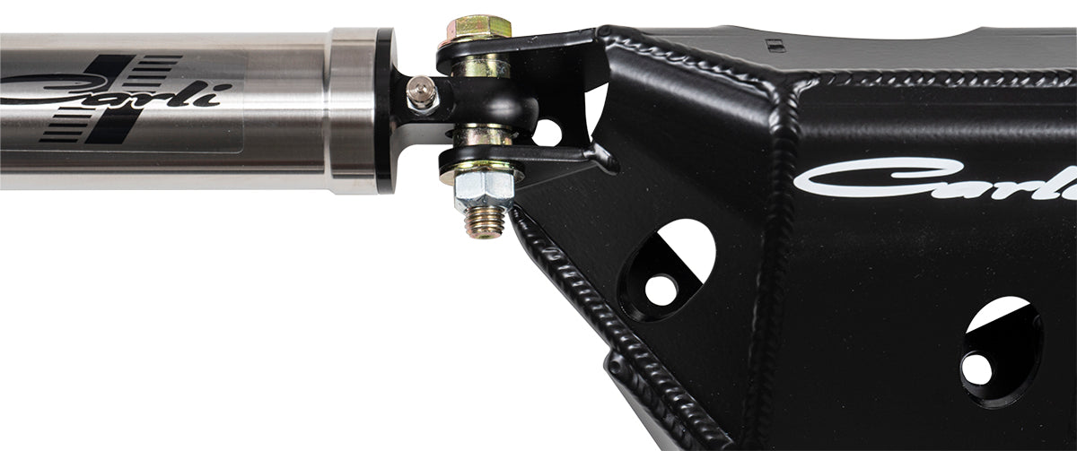 Carli Suspension Low Mount Steering Stabilizer with Differential Guard