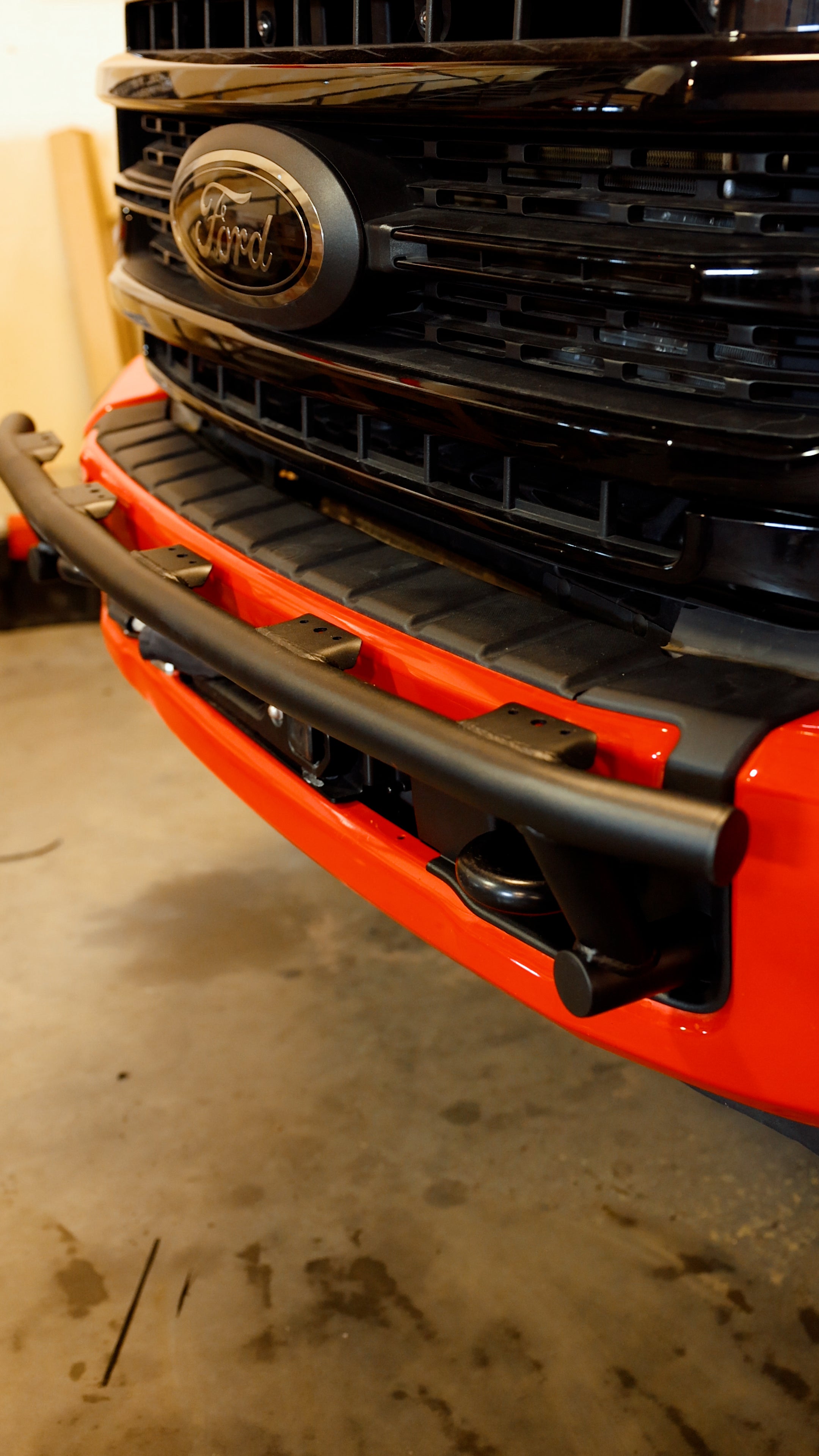 Low Profile light bar mount for Ford Super Duty - GODZ MFG Front Bumper LIght Bar Mount