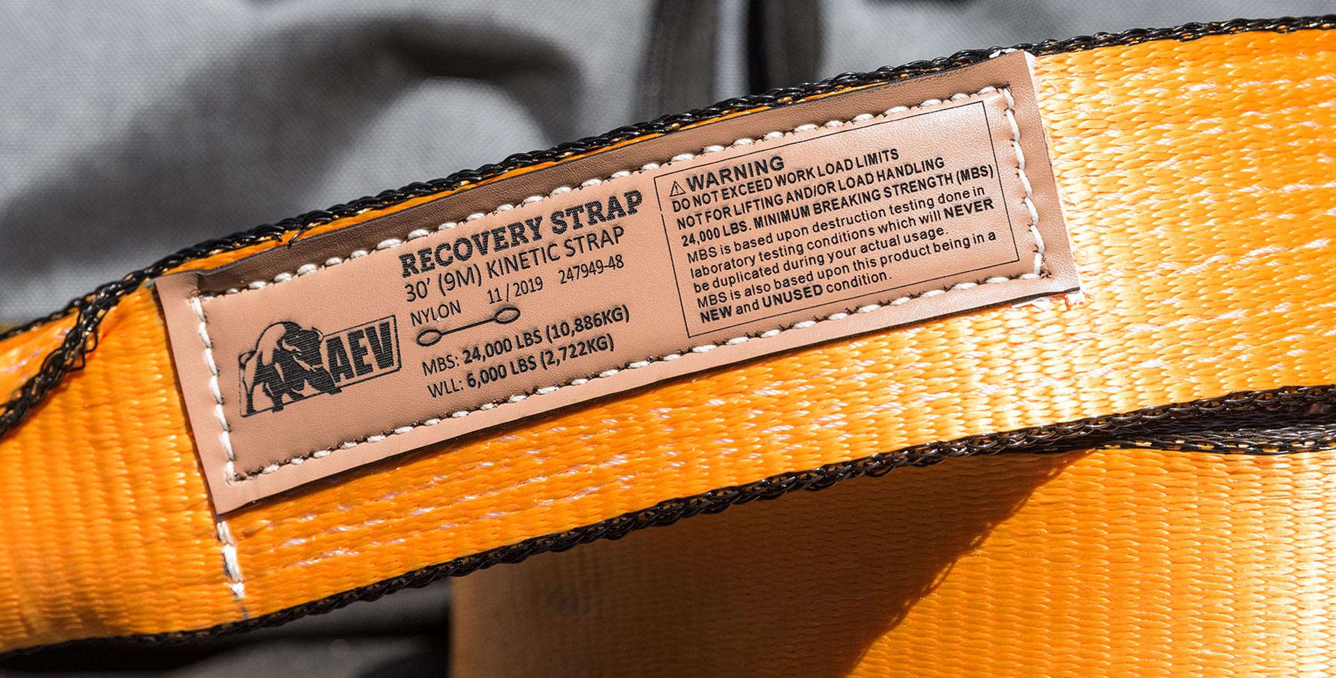 AEV Kinetic Recovery Straps
